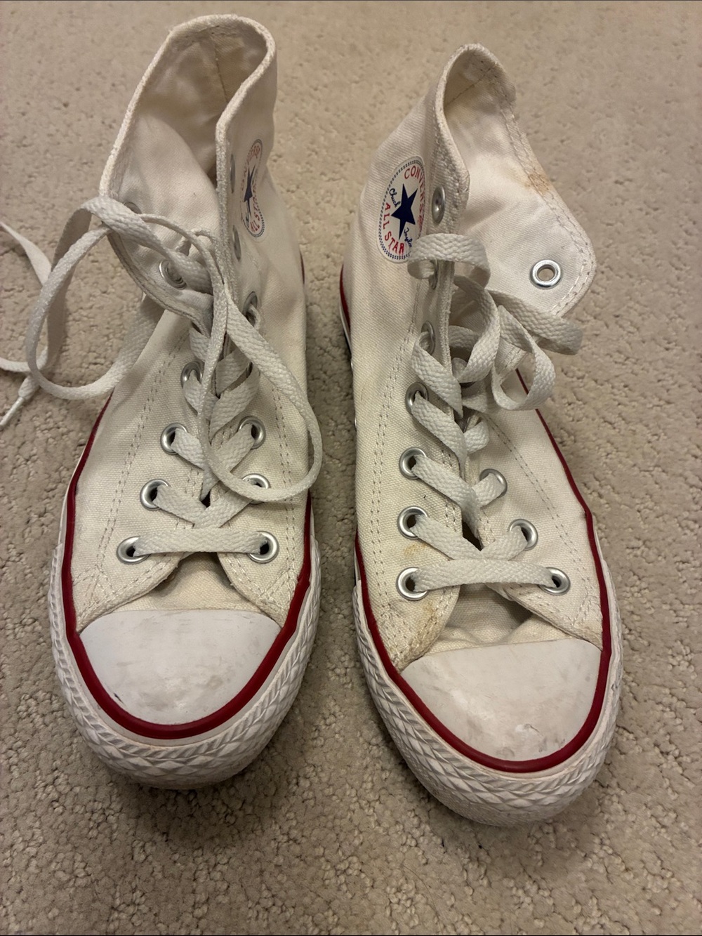 Converse Chuck Taylor All Star High Top Optical White Sneakers Women 6 Men 4 👵MT